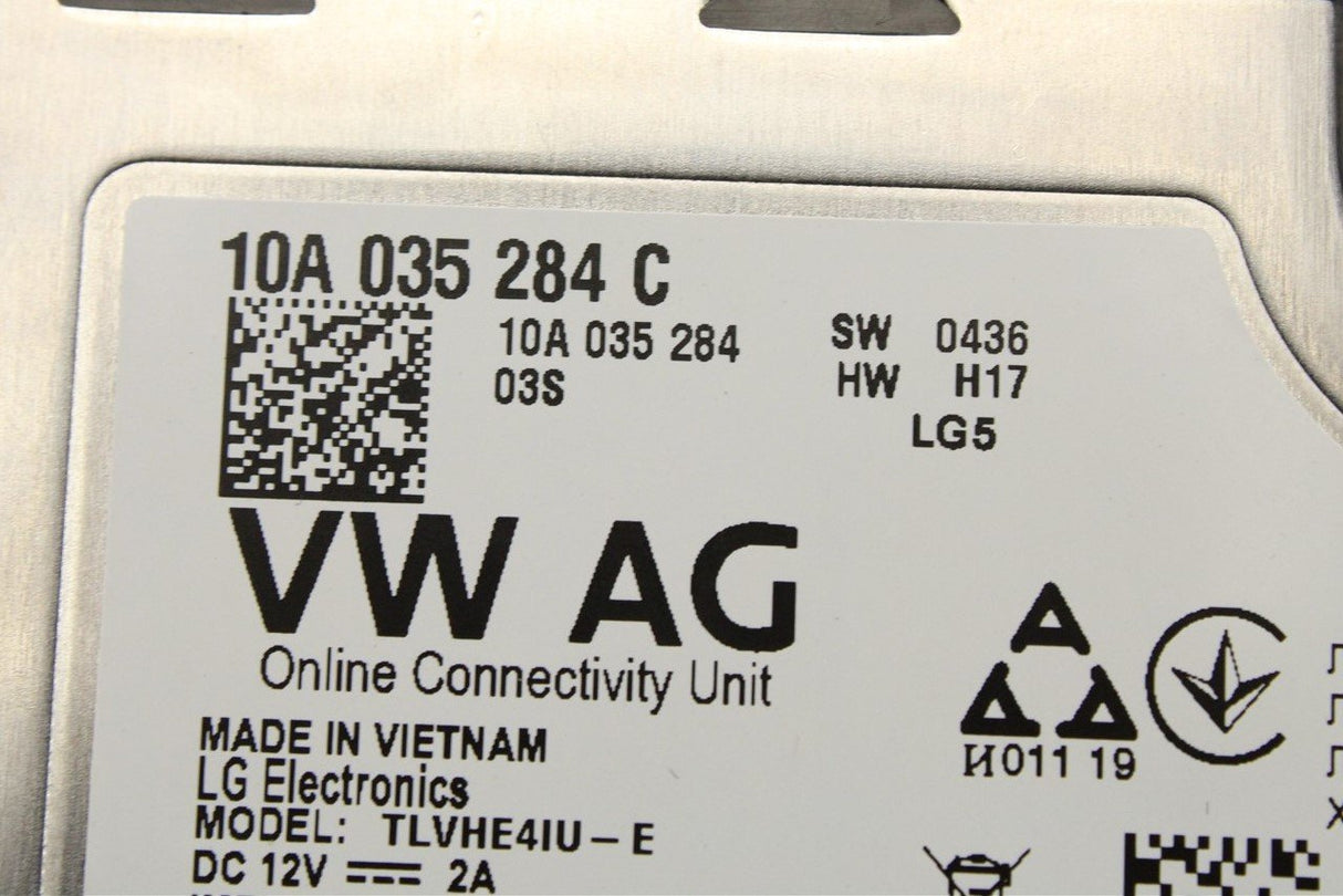 VW ID.3 ID.4 Audi e-tron Skoda online services control unit 10A035284C