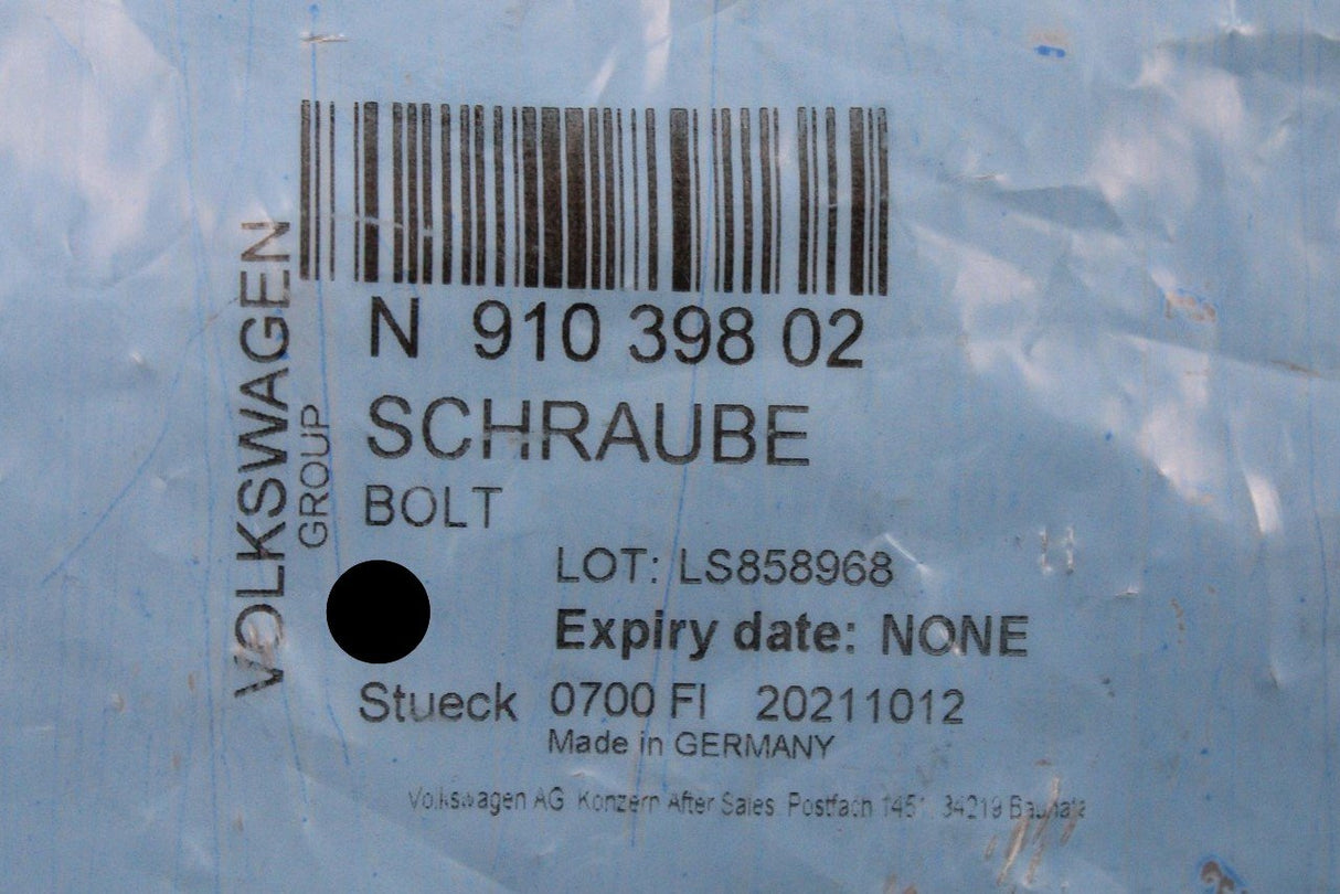 VW Audi Skoda SEAT hexagon head collared bolt M12x1.5x90 N91039802