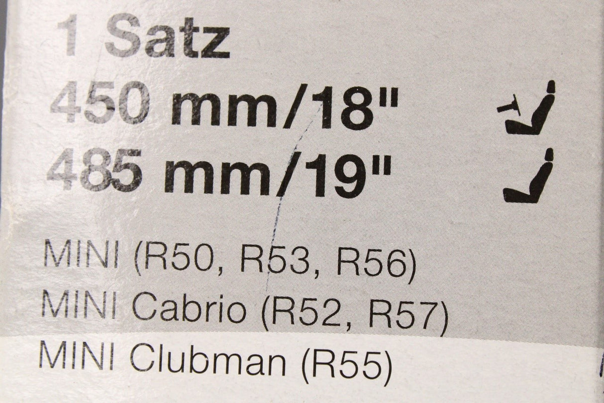 MINI Cooper Clubman 2001-21 wiper blade set (front) 61612327749