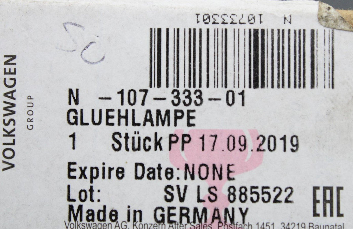 VW Golf Audi A1 Skoda SEAT H15 55/15W halogen headlight bulb N10733301