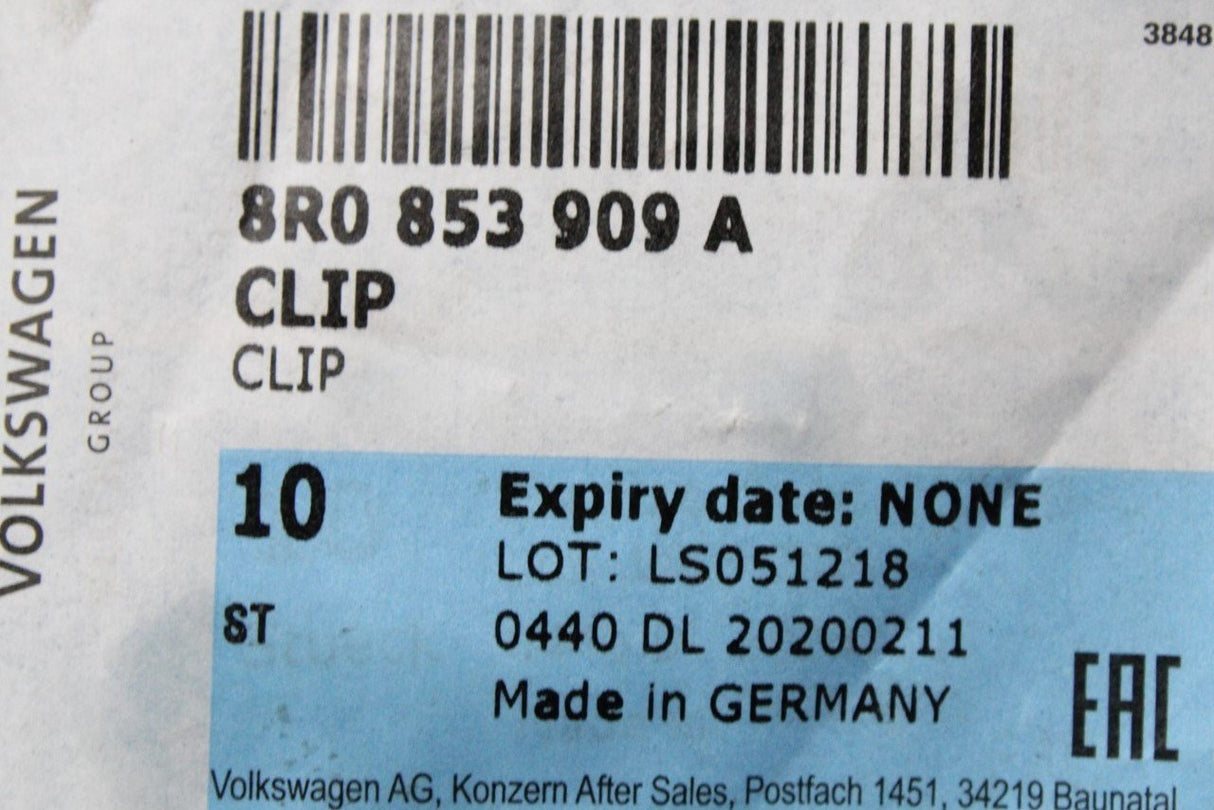 Audi Q2 Q3 Q5 Q7 RSQ3 door trim moulding clips x10 8R0853909A