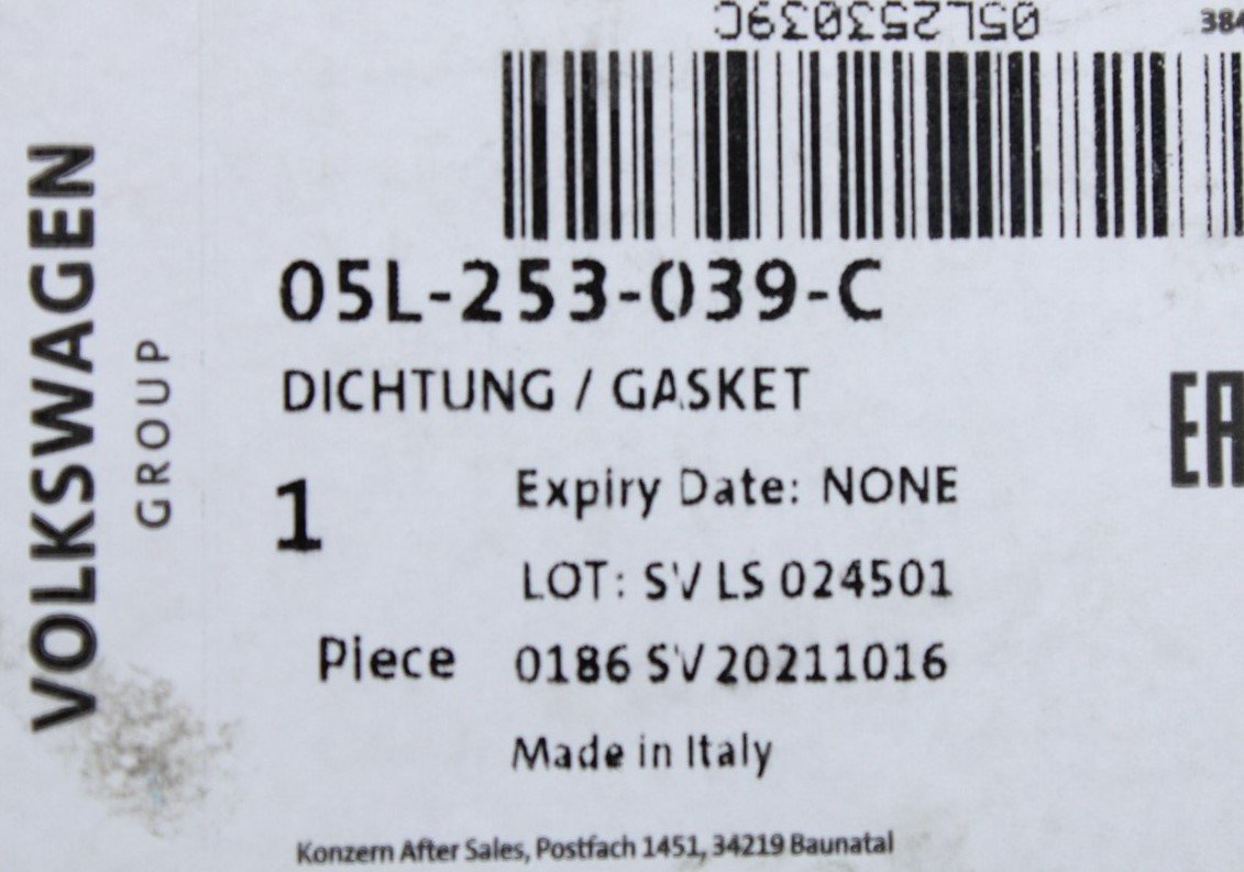 VW Audi Skoda SEAT 2.0 TDI exhaust manifold gasket seal 05L253039C