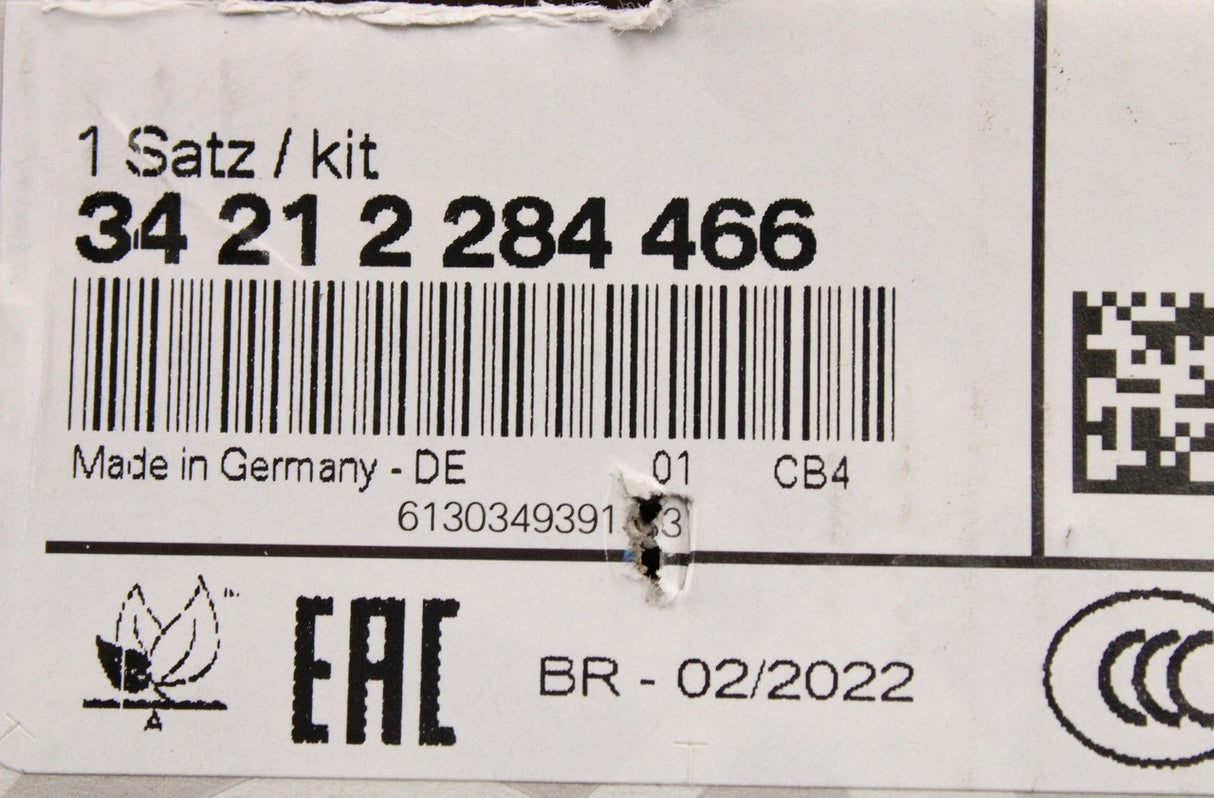 BMW M5 F10 M6 F06 F12 F13 sport brake pads (rear) 34212284466