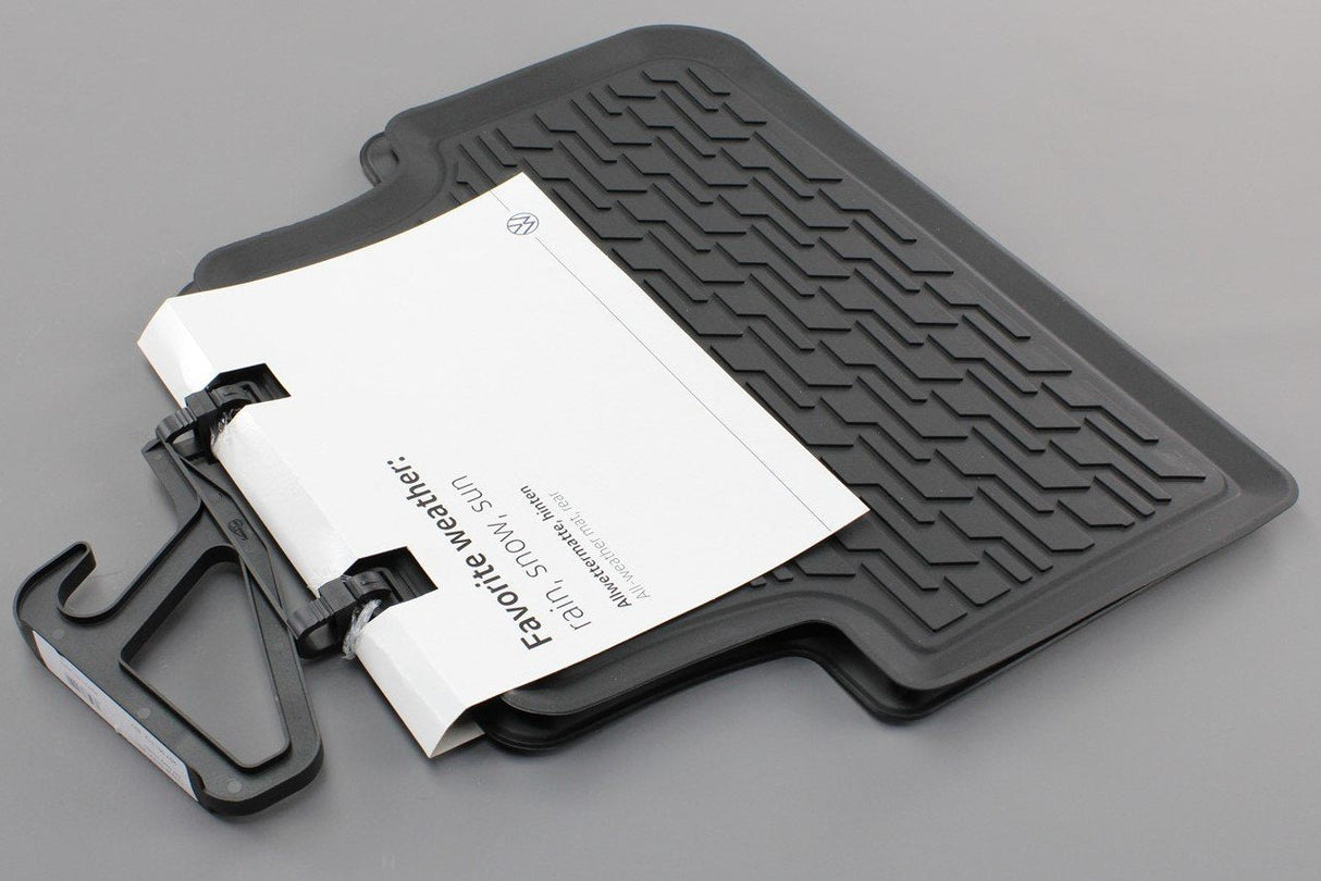 VW Polo Taigo 2022-on rear rubber all-weather floor mats 2G7061512 82V