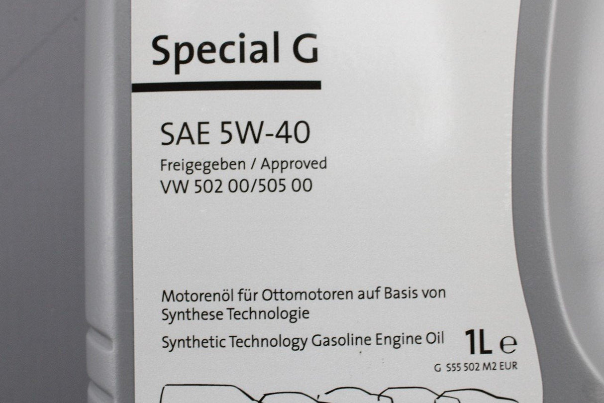 VW Audi Skoda SEAT 5W-40 Special G engine oil (1L) GS55502M2EUR