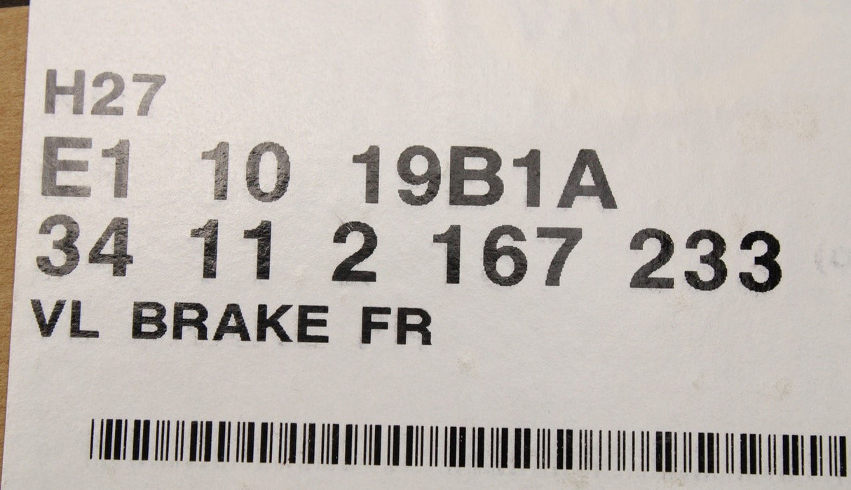 MINI R50 R52 R53 brake pads with wear sensor (front) 34112167233