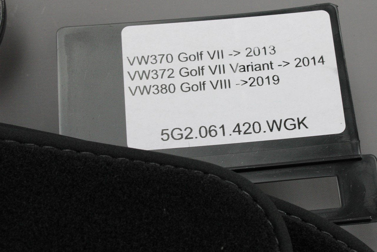 VW Golf MK7 MK7.5 MK8 13-On front and rear carpet mat set 5G2061420 WGK
