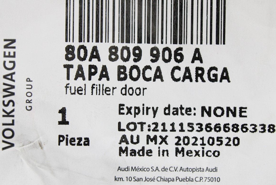 Audi Q5 2017-on fuel filler tank housing 80A809906A