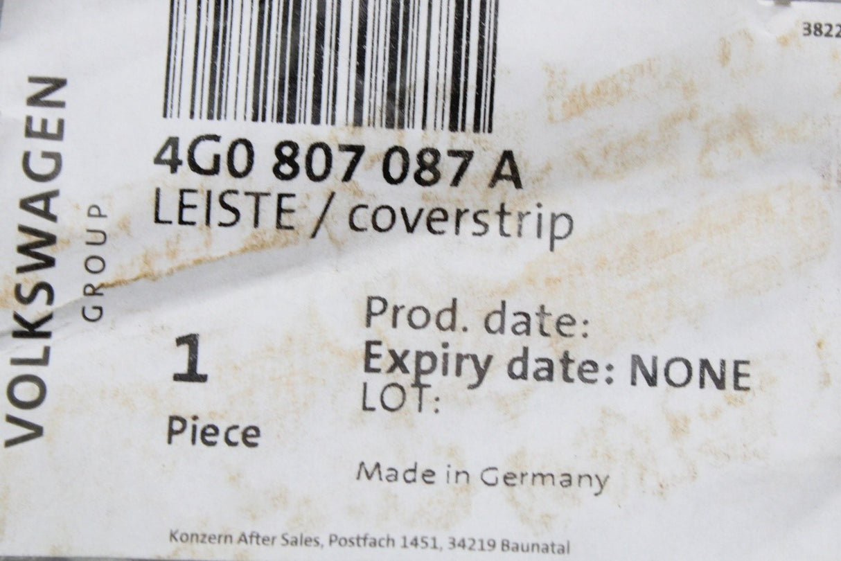 Audi A6 2015-2018 front bumper lower trim 4G0807087A