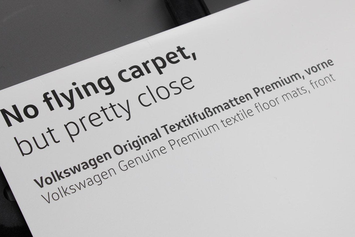 VW Transporter T6.1 2020-On front carpet floor mats 7L2061275 WGK