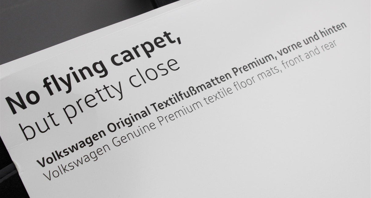 VW ID.4 2021-On premium floor mat set black/grey (RHD) 11C061270 WGK