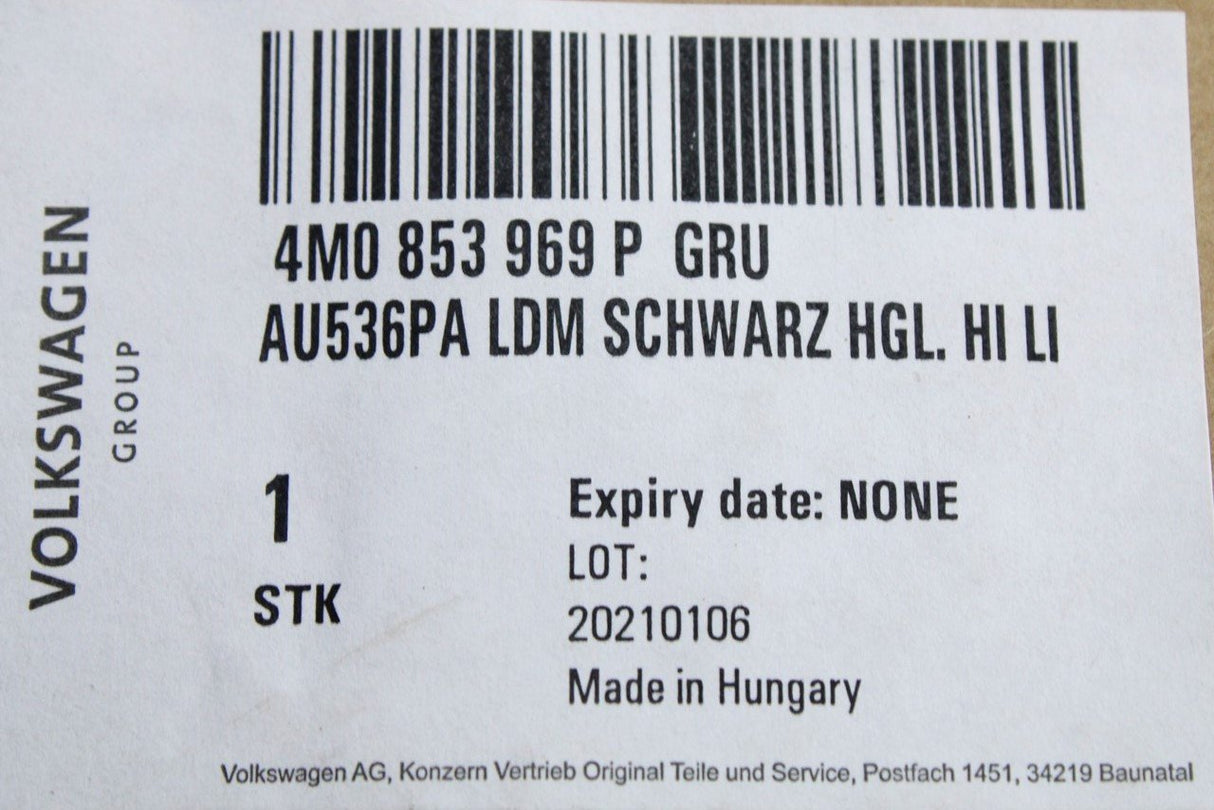 Audi Q7 2016-on lower door trim moulding (rear left) 4M0853969P GRU