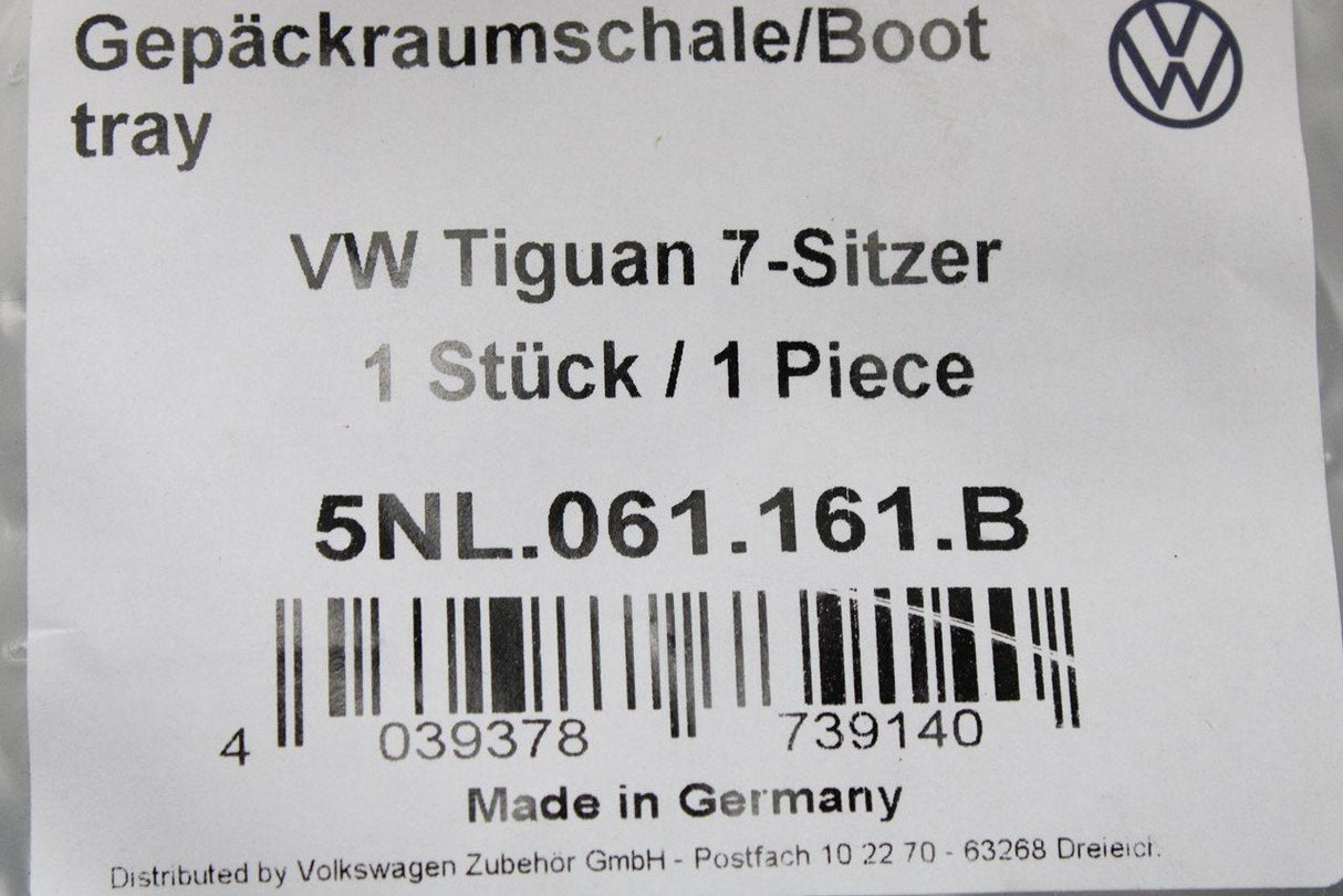 VW Tiguan Allspace 2018-Onward boot liner for third row down 5NL061161B