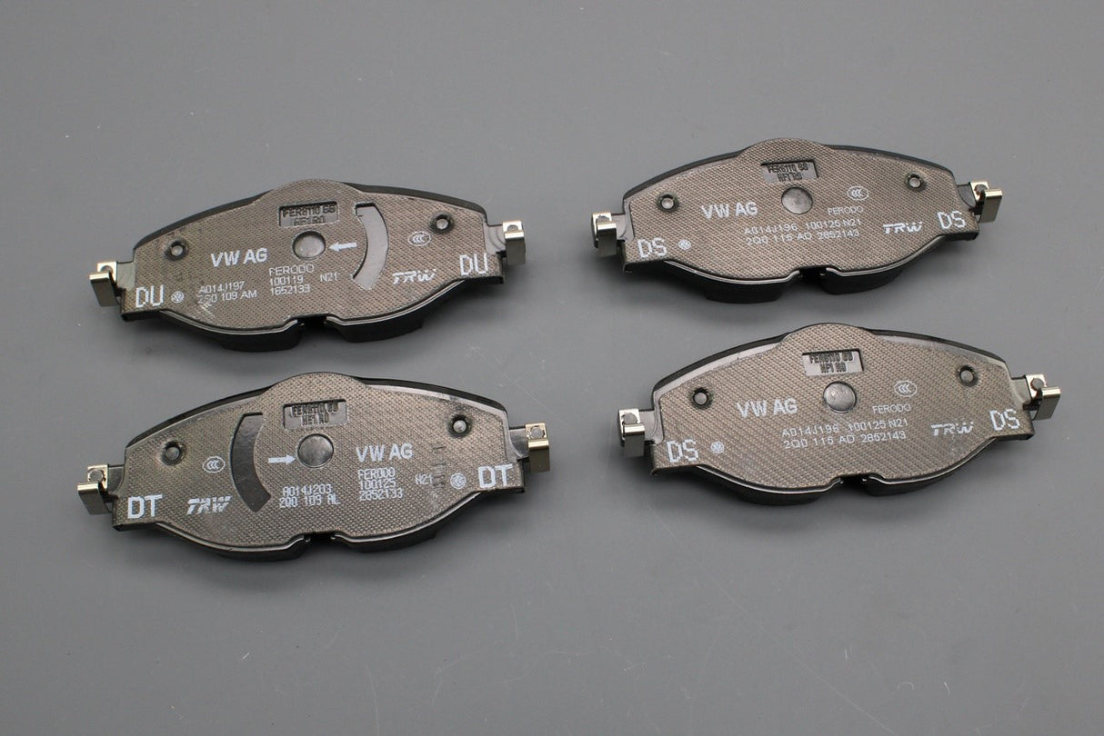 VW Polo AW 2018-on Audi A1 2019-on front brake pads 2Q0698151S