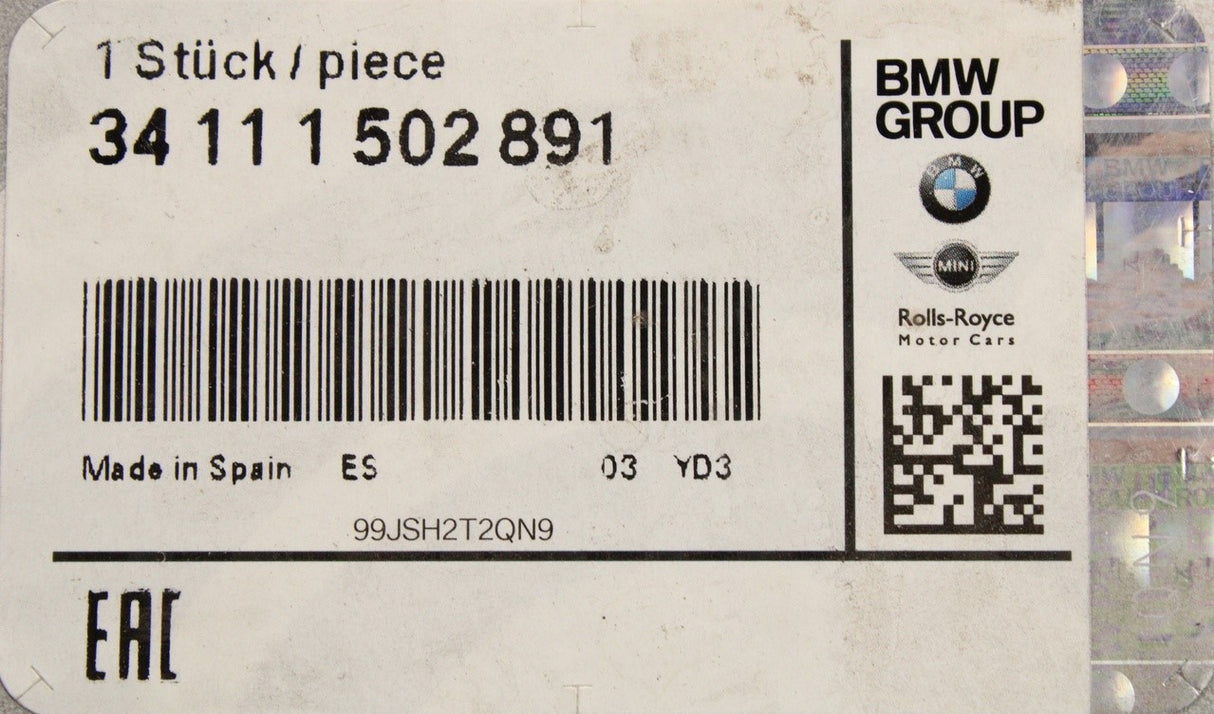 MINI Cooper R50 2001-2003 276mm brake discs (front) 34111502891
