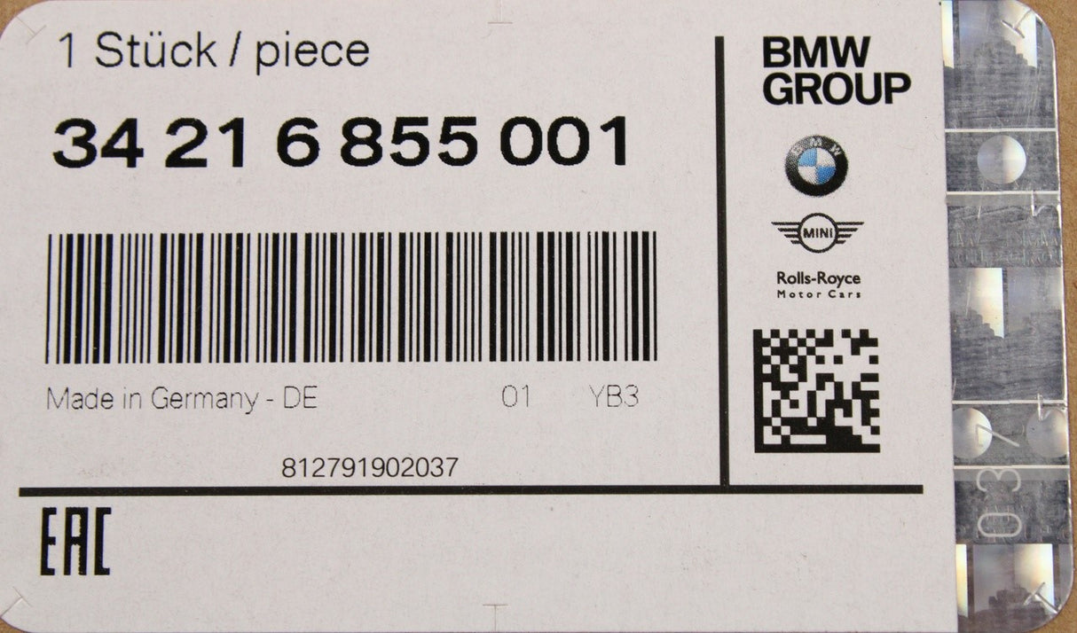 BMW 1 series E81 2007-09 E87 2004-09 brake discs (rear) 34216855001