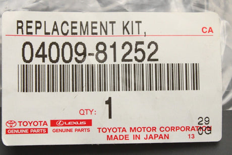 Toyota Lexus fuel pump replacement seal kit 04009-81252