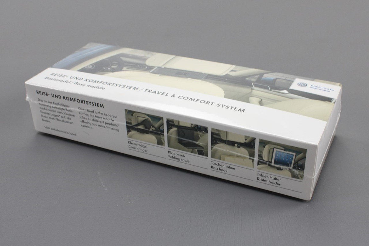 VW headrest bracket base for travel and comfort system 000061122