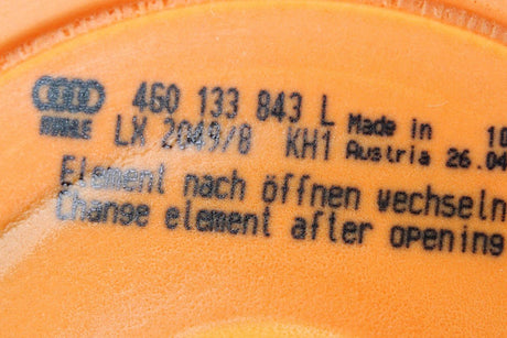 Audi RS6 2013-16 RS7 2014-17 air filter element 4G0133843L