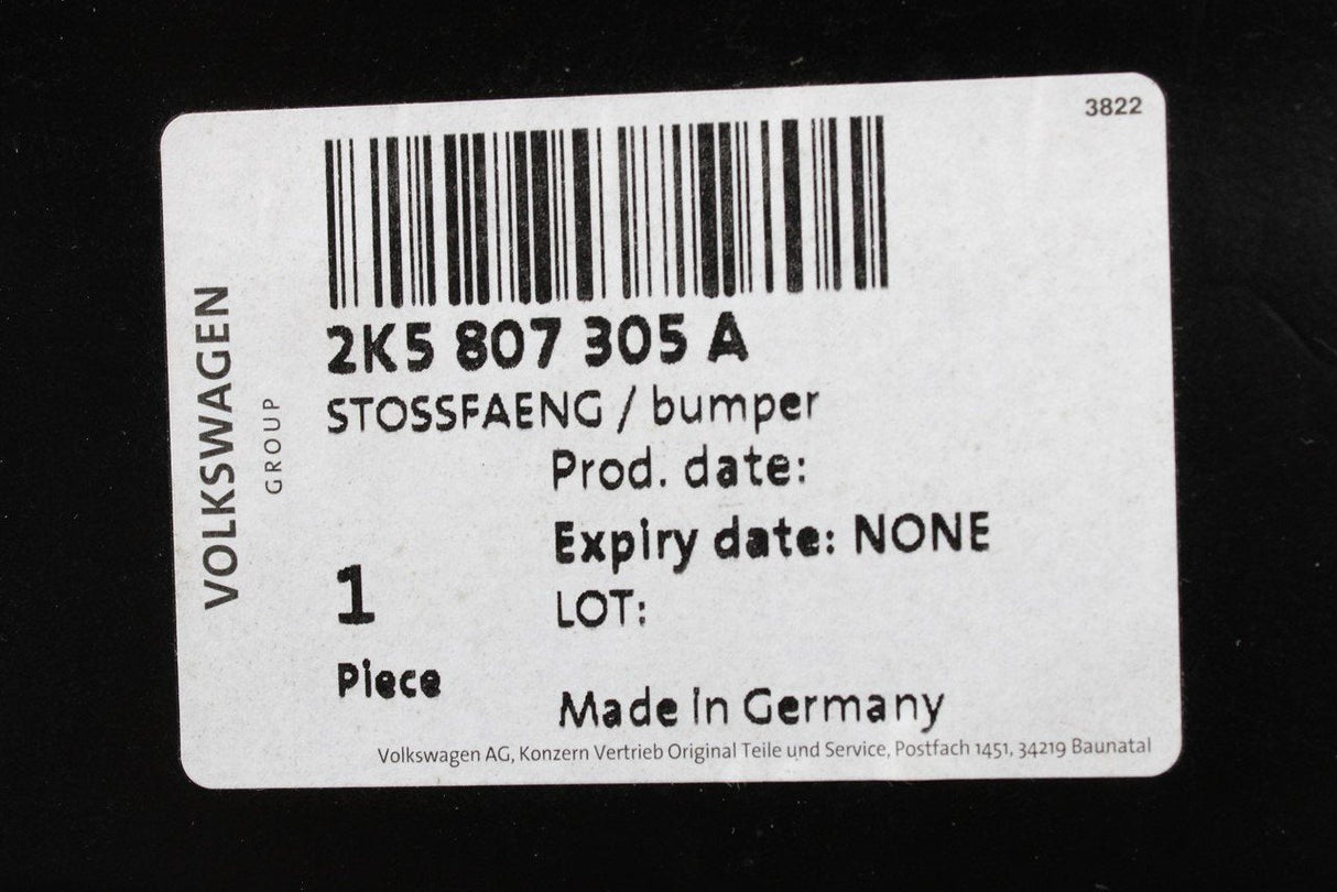 VW Caddy 2016-2020 rear bumper crash bar with towing facility 2K5807305A