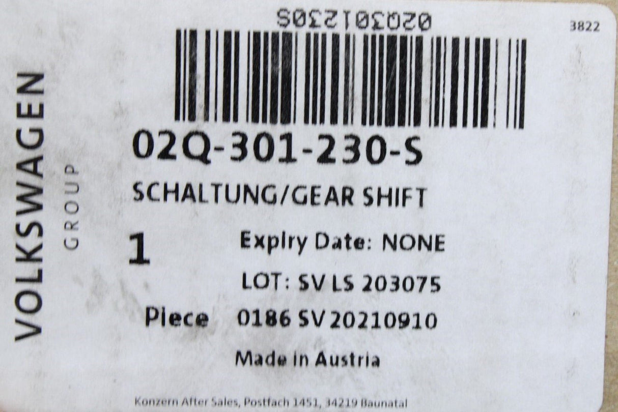 VW Audi Skoda SEAT shift tower switch unit for MQ350 gearbox 02Q301230S