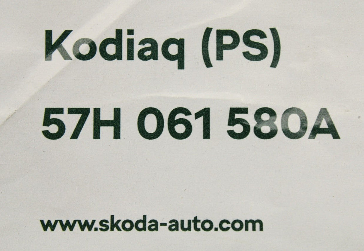 Skoda Kodiaq 2024-on 3rd row rubber floor mat 57H061580A