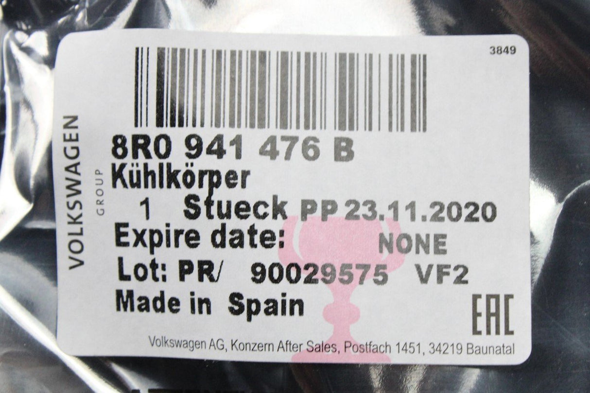 Audi Q5 13-17 DRL LED headlight module with heat sink (right) 8R0941476B