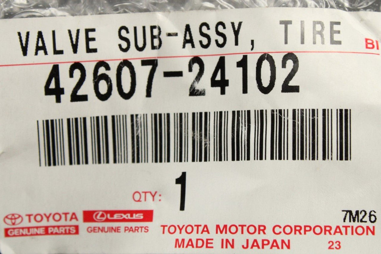 Toyota tyre pressure monitoring sensor TPMS (x1) 42607-24102