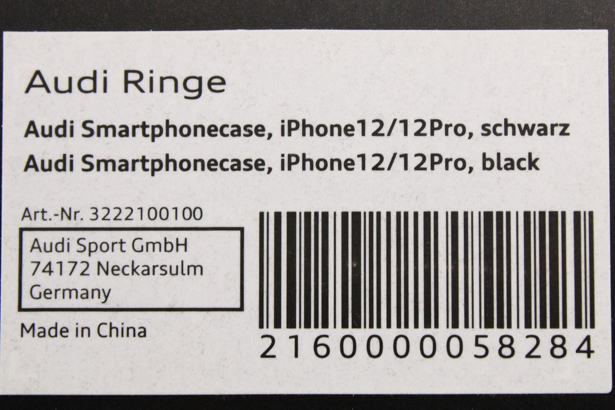 Audi iPhone 12 iPhone 12 Pro silicone phone case 3222100100