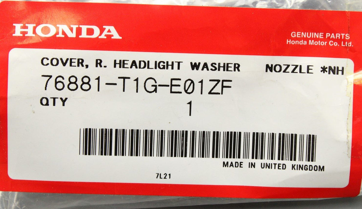 Honda headlight washer jet cover trim 76881-T1G-E01ZF