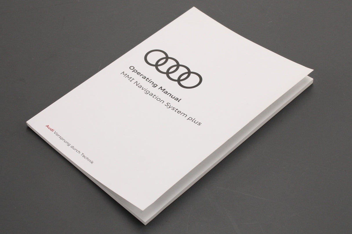 Audi MMI Navigation System Plus instruction booklet 4G0012720EC