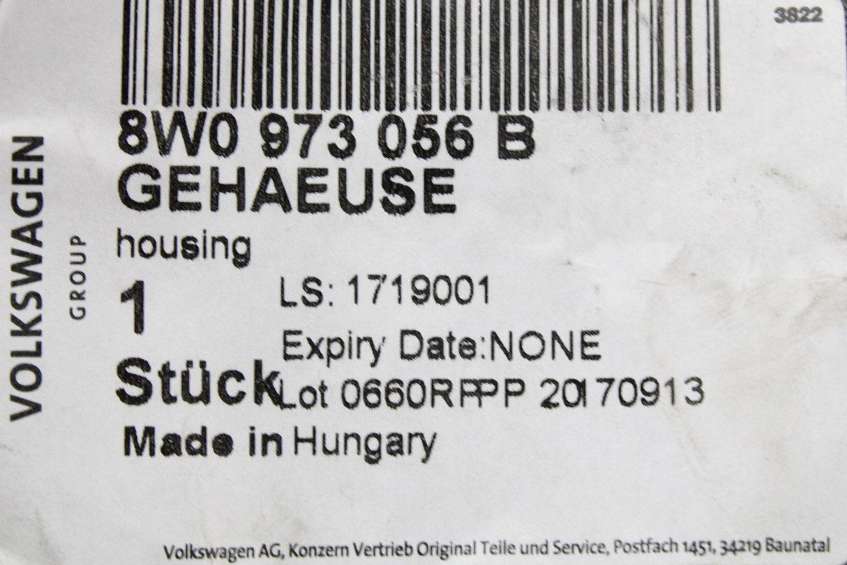 VW Audi Skoda SEAT Electrical flat contact housing (56-pin) 8W0973056B