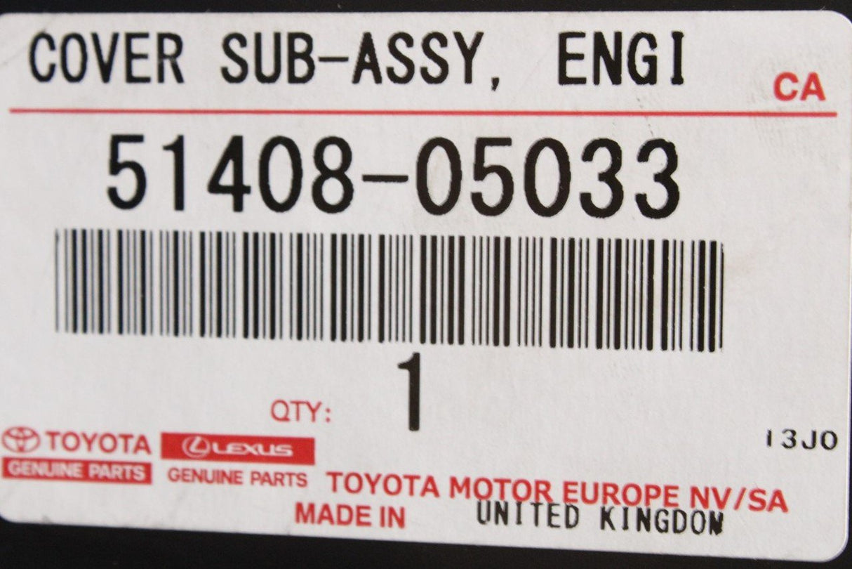 Toyota Avensis 2003-2008 engine underbody cover trim 51408-05033