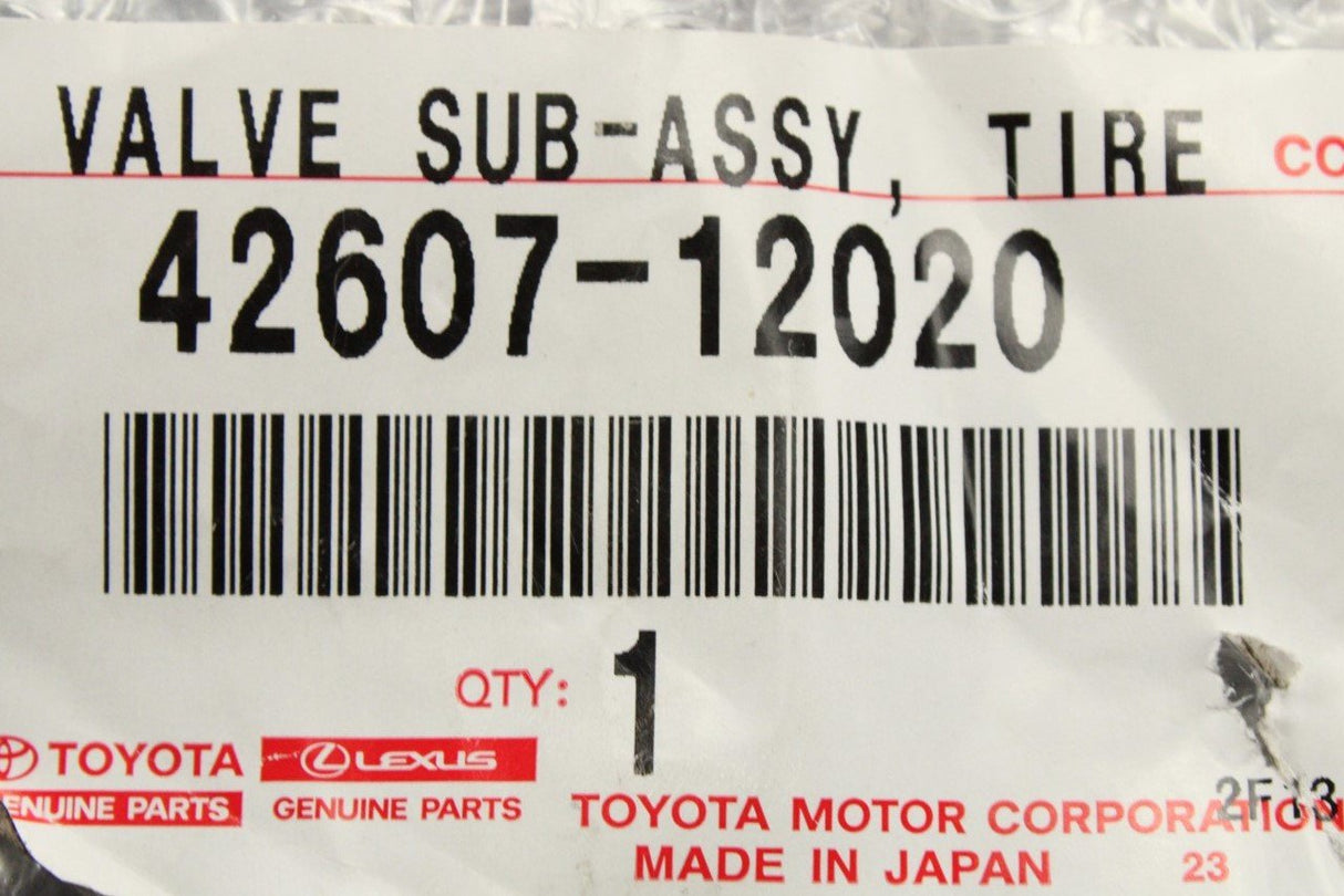 Toyota tyre pressure monitoring sensor TPMS (x1) 42607-12020