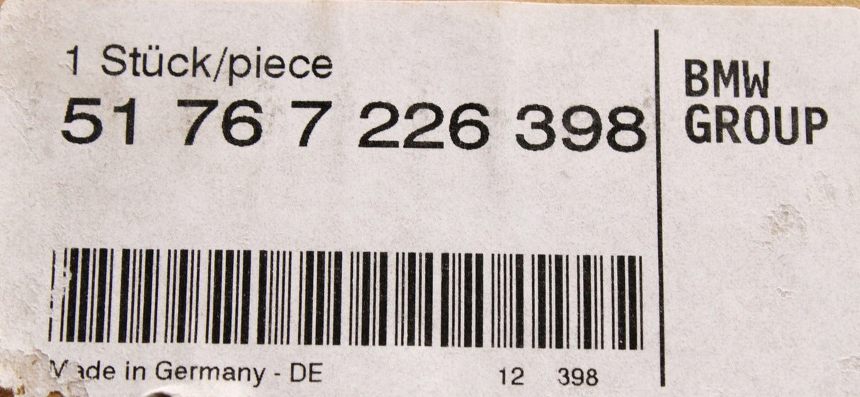 BMW F07 GT 2009-2013 rear door seal (right) 51767226398