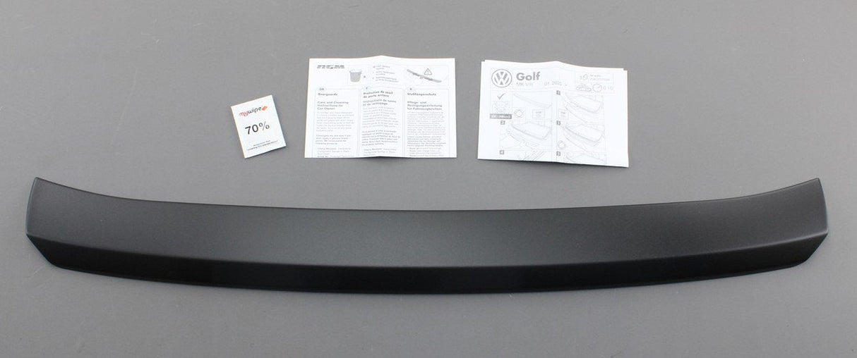 VW Golf MK8 2020-Onward rear bumper load protector (black) ZGBCD1072200
