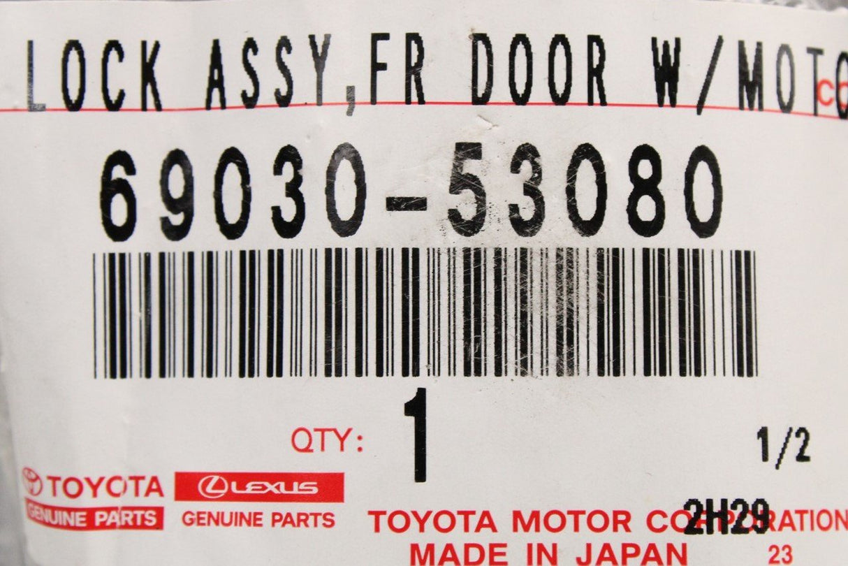 Toyota Hilux IQ Lexus RC RX door lock & motor (front right) 69030-53080