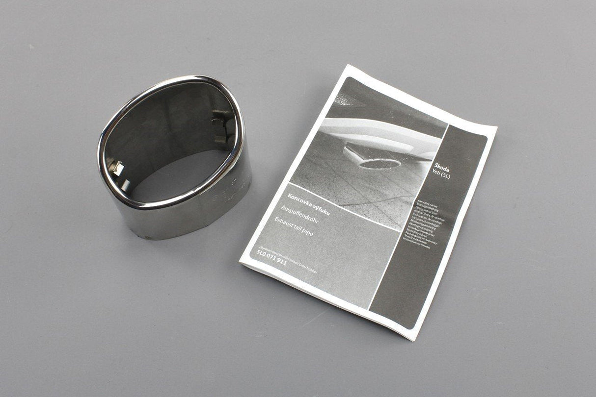 Skoda Yeti 2010-18 1.2 TSI exhaust tail pipe tip (chrome) 5L0071911