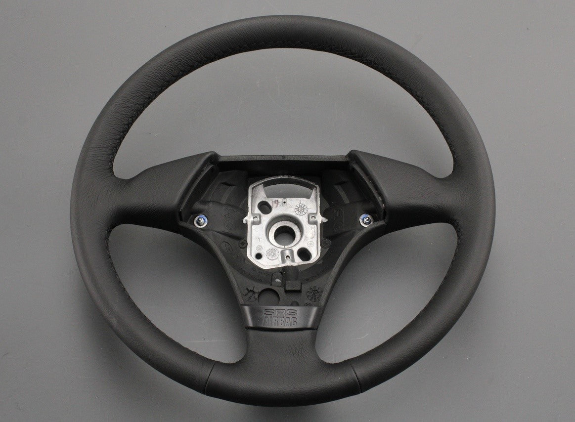 BMW E46 1997-2005 sports leather steering wheel (black) 32346753944