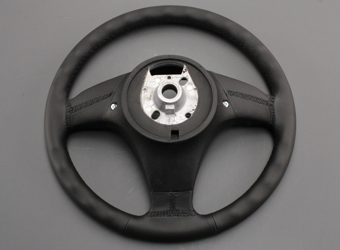 BMW E46 1997-2005 sports leather steering wheel (black) 32346753944