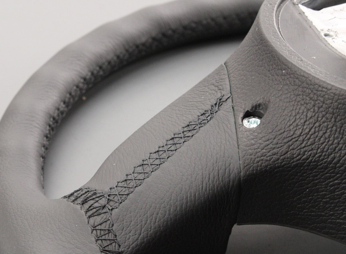 BMW E46 1997-2005 sports leather steering wheel (black) 32346753944