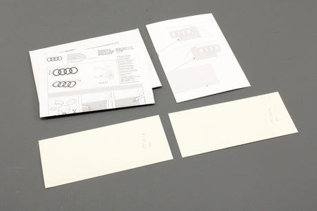 Audi A1 2019-on rear side Audi logo decals (white) 82A064317 Y9C