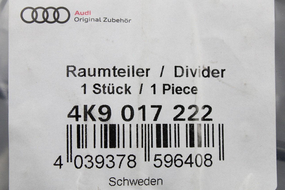 Audi A6 S6 RS6 Avant 2019-on metal grid boot partition guard 4K9017222