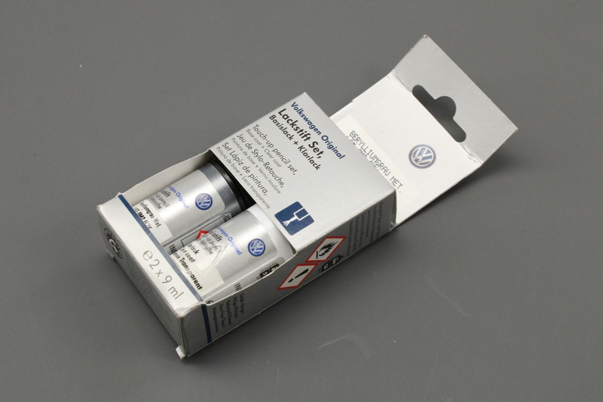 VW Touch up paint set Beryllium Grey LR7K x2 9ml LST0M2R7K