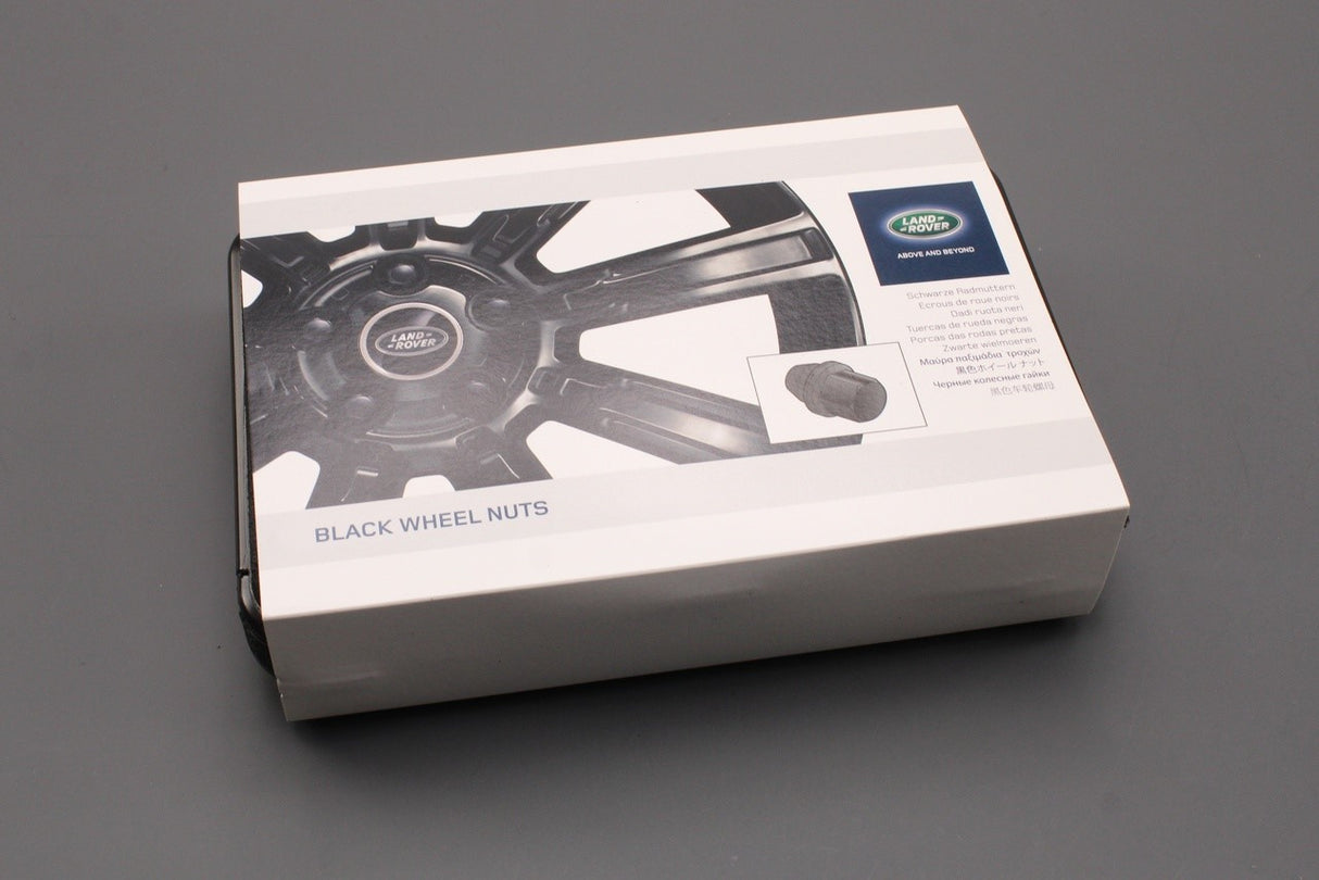 Range Rover Evoque 12-on Velar 17-on black wheel nut kit (x20) VPLVW0070