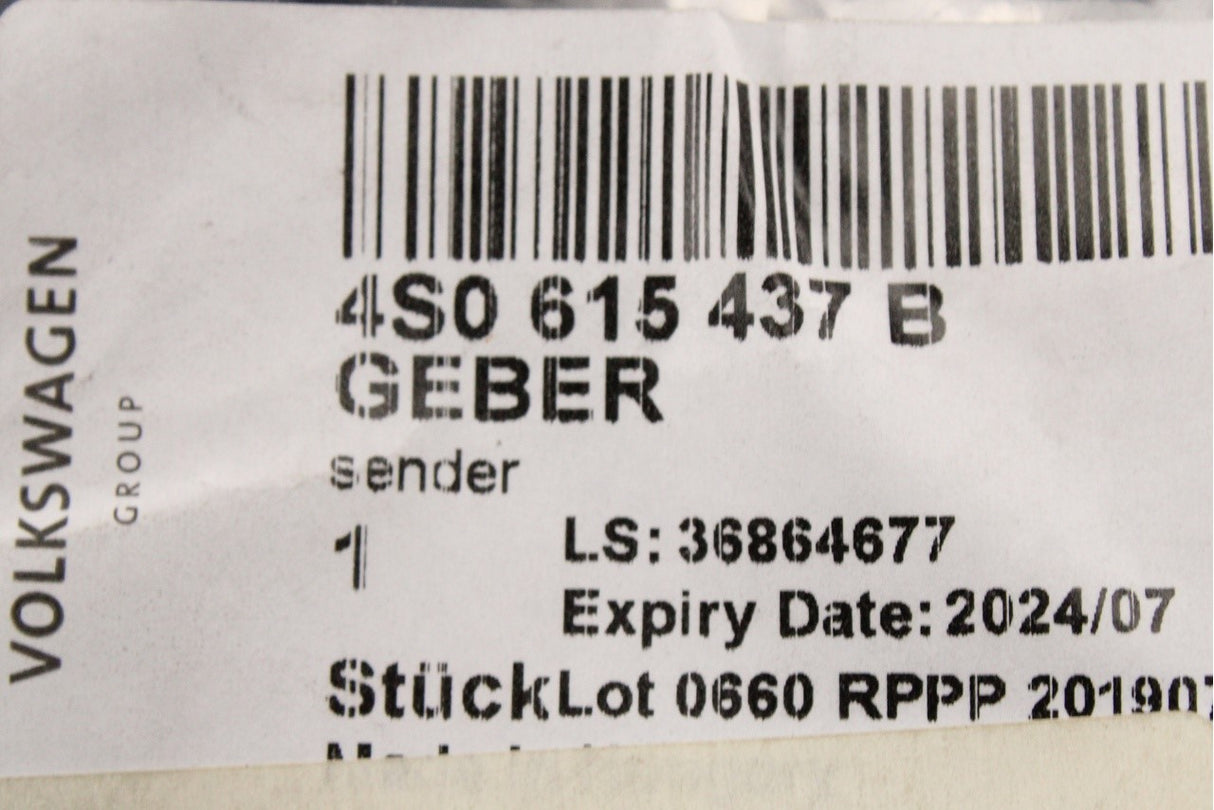 Audi R8 2016-21 front brake pad wear sensor 4S0615437B