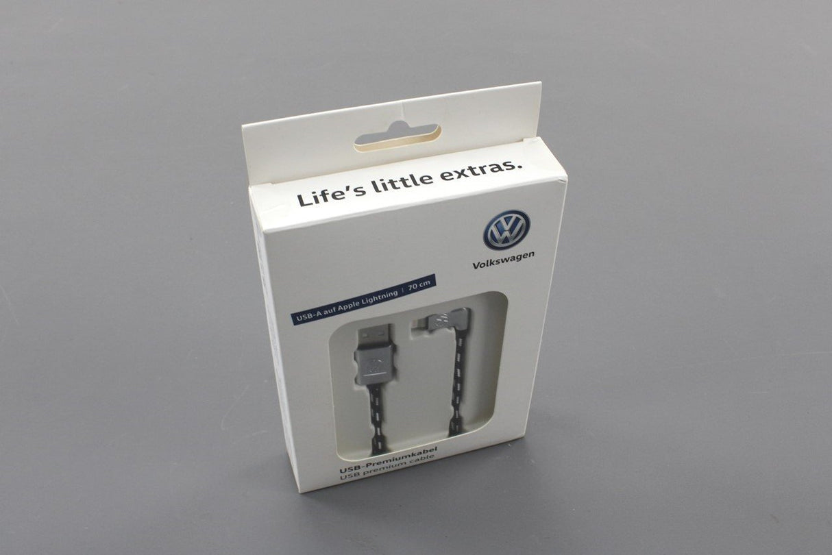 VW Volkswagen USB-A to Apple lightning media in cable (70CM) 000051446BN