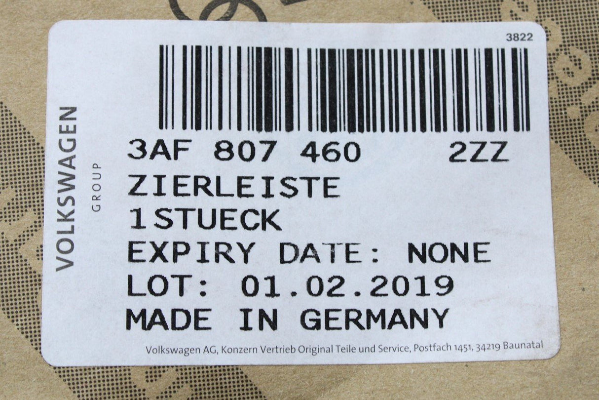 VW Passat B7 Estate 11-15 Rear right bumper chrome insert 3AF8074602ZZ
