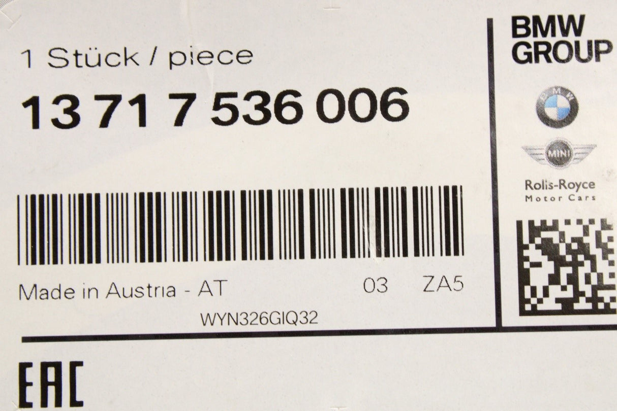 BMW E81 E82 E84 E87 E88 E90 E91 E92 E93 air filter element 13717536006