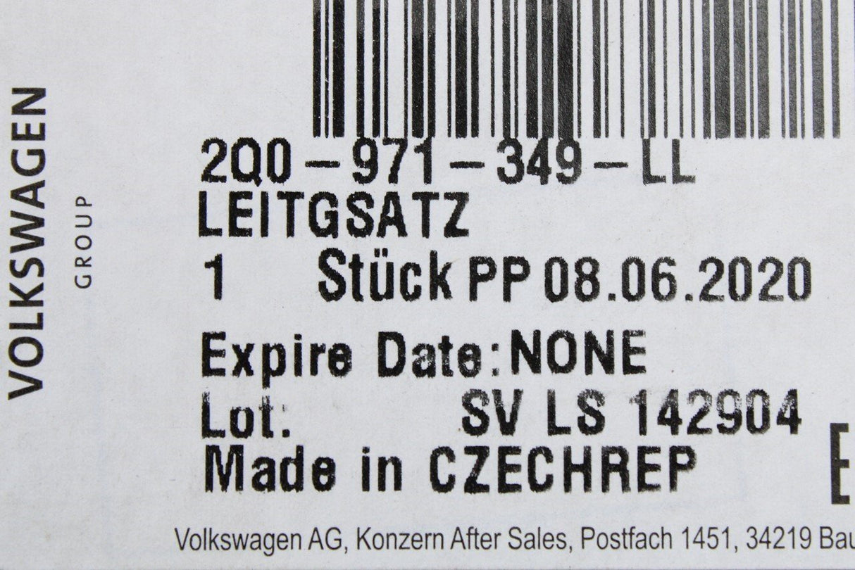 VW Audi Skoda SEAT starter motor/alternator wiring harness 2Q0971349LL